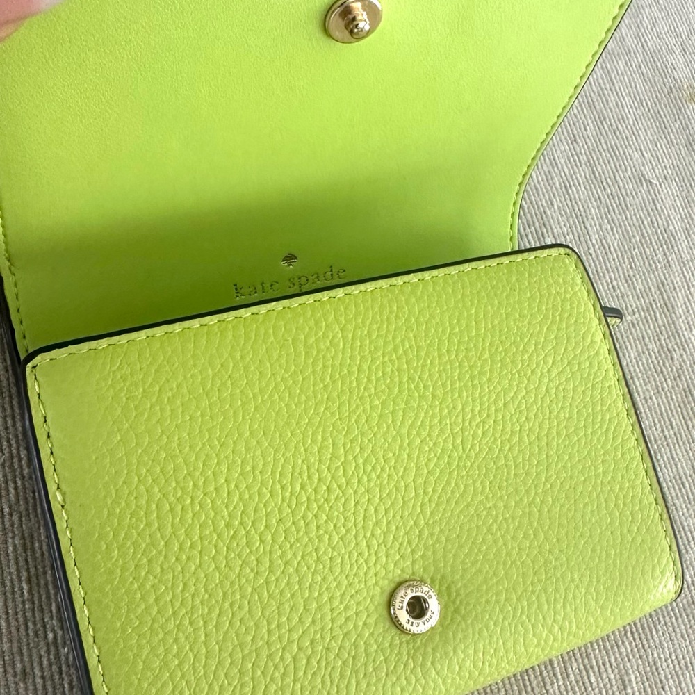 Kate Spade Chartreuse Leather Accessory - Picture 7 of 7